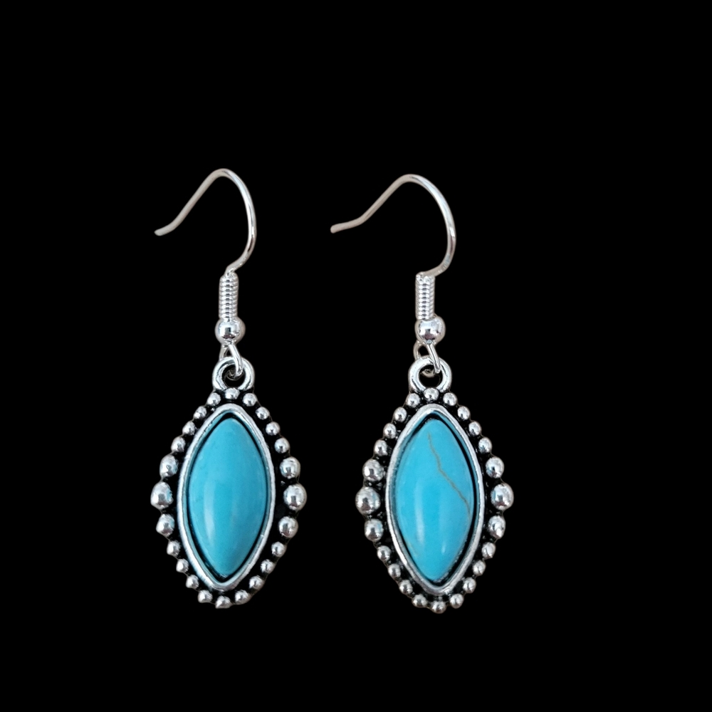 Blue Dangle Earrings